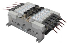 Ventil 5/3PC elektrický 24 V DC střední poloha pod tlakem
