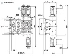 Deska G1/8 sériová pro 1 ventil AC