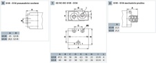 Ventil 3/2 G1/8 pneumatický monostabilní - mech. pružina