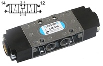 Ventil 5/3PC G1/8 pneumatický střední poloha pod tlakem