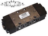 Ventil 5/3CC G1/4 pneumatický střední poloha uzavřena