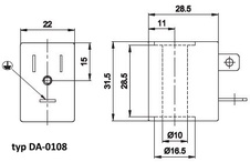 Cívka U1 110 V AC/50-60 Hz 5,4 VA