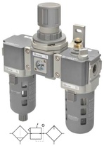 F+R+L velikost 1 G1/2 manometr