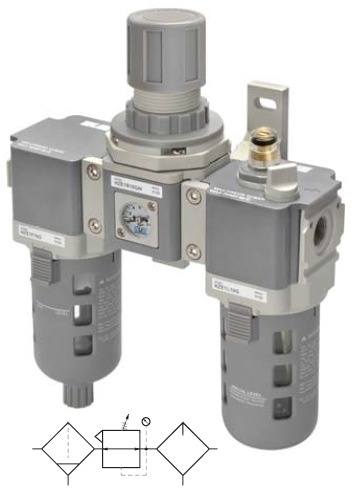 F+R+L velikost 2 G1/2 manometr