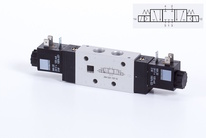 Ventil 5/3CC G1/4 elektrický střední poloha uzavřena