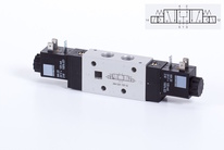 Ventil 5/3PC G1/4 elektrický střední poloha pod tlakem