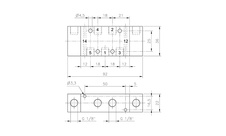Ventil 5/2 G1/8 pneumatický bistabilní