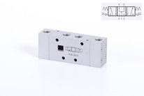 Ventil 5/3PC G1/8 pneumatický střední poloha pod tlakem