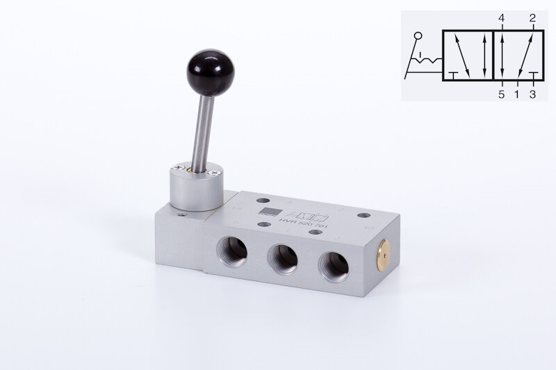 Ventil 5/2 G1/4 páka - aretace