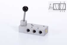Ventil 5/2 G1/4 páka - aretace