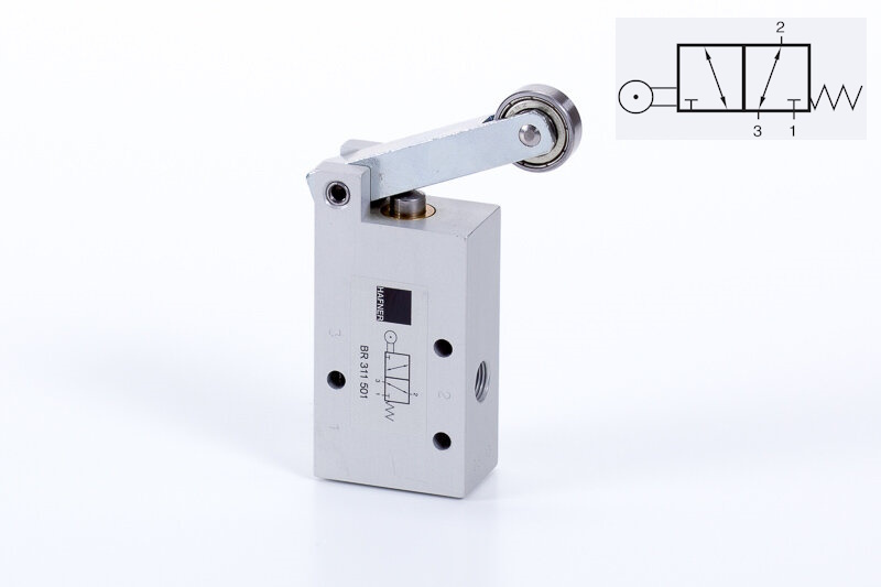 Ventil 3/2 G1/8 kladka HEAVY-DUTY