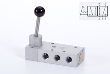 Ventil 5/2 G3/8 páka - aretace