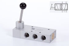 Ventil 5/2 G1/2 páka - aretace