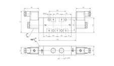 Ventil 5/2 G3/8 elektrický bistabilní