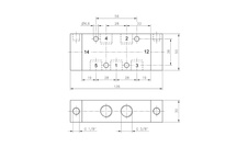 Ventil 5/2 G3/8 pneumatický bistabilní