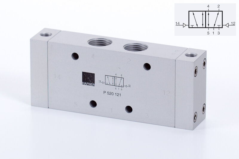 Ventil 5/2 G1/2 pneumatický bistabilní