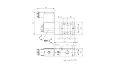 Ventil 3/2NO G1/8 elektrický monostabilní