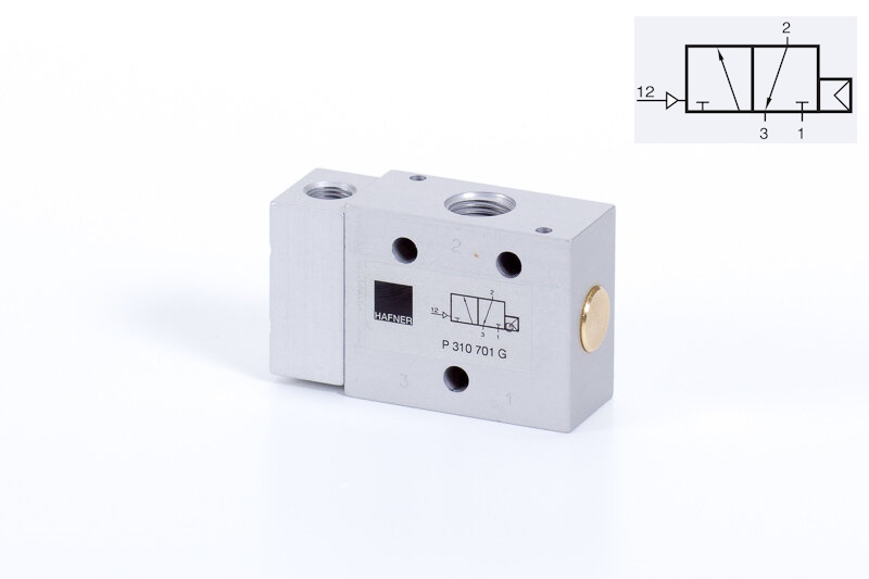 Ventil 3/2 G1/4 pneumatický monostabilní