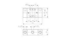 Ventil 3/2 G1/8 pneumatický bistabilní