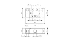 Ventil 3/2 G1/4 pneumatický bistabilní