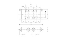 Ventil 5/2 G1/2 pneumatický bistabilní