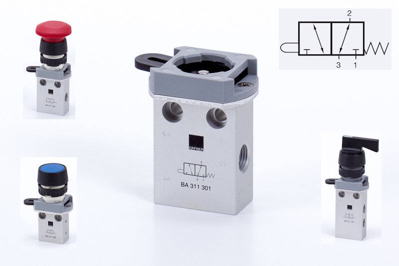 Ventil 3/2 G1/8 pro ovladače