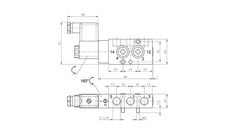 Ventil 5/2 G1/4 NAMUR elektrický monostabilní