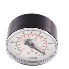 Manometr 63 mm -1-0 bar G1/4 zadní vstup