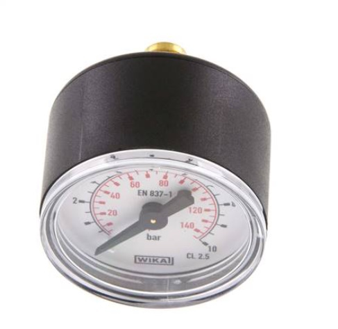 Manometr 40 mm 0-10 bar G1/8 zadní vstup