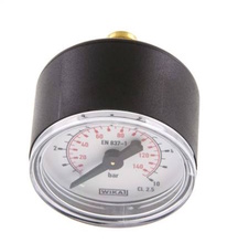 Manometr 40 mm 0-10 bar G1/8 zadní vstup