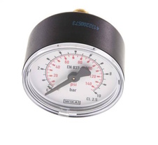 Manometr 50 mm 0-10 bar G1/4 zadní vstup