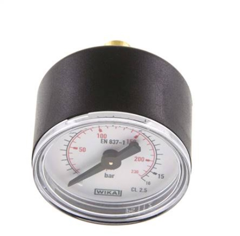 Manometr 40 mm 0-16 bar G1/8 zadní vstup