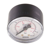 Manometr 50 mm 0-16 bar G1/4 zadní vstup