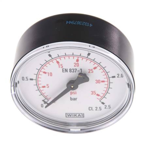 Manometr 63 mm 0-2,5 bar G1/4 zadní vstup