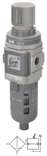 Filtr-regulátor velikost 1 G3/8 poloautomat manometr