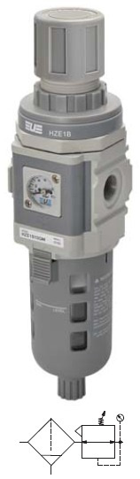 Filtr-regulátor velikost 1 G1/2 poloautomat manometr