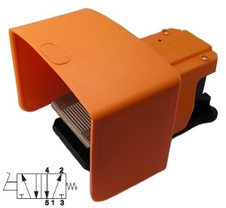 Ventil 5/2 G1/4 nožní vratný pružinou