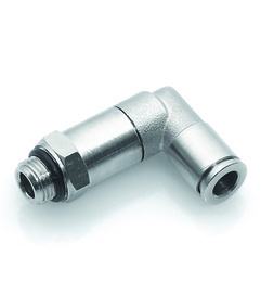 Šroubení 8/6 mm G3/8 úhlové prodloužené kovové