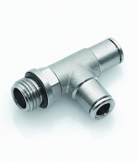 Šroubení 6/4 mm G1/8 "T" boční válcové kovové