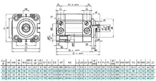Válec 40/30 mm STRONG dvojčinný vnitřní závit magnet